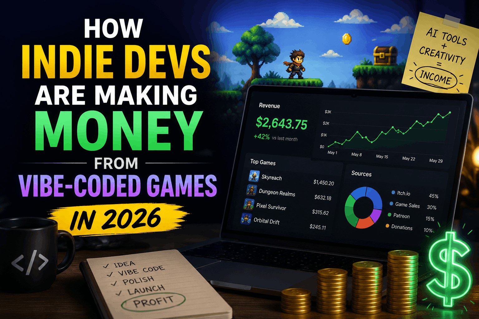 How Indie Devs Are Making Money From Vibe-Coded Games in 2026